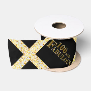 100th Birthday  Satin Ribbon