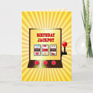 100th birthday slot machine card