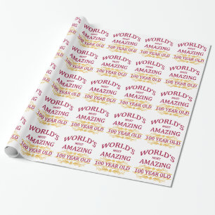 100th. Birthday Wrapping Paper