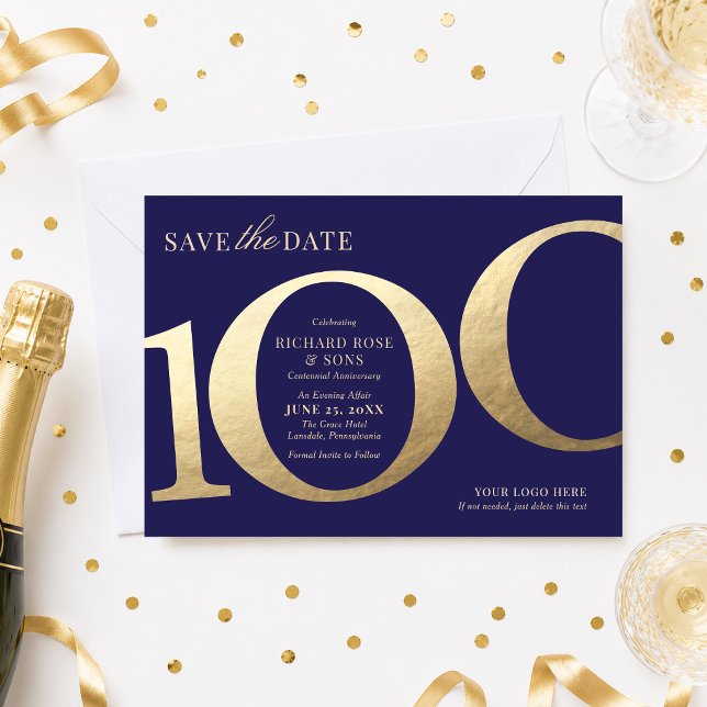 100th Business Save the Date Invitation (Creator Uploaded)