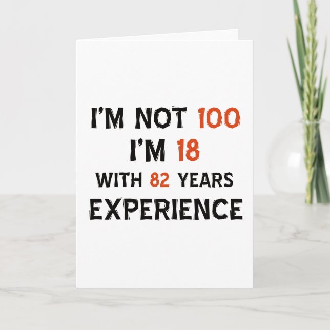 100th cool birthday designs card (Front)