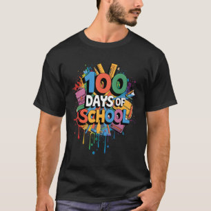 100th Day Funny Outfit Teacher &amp; Student 100 D T-Shirt