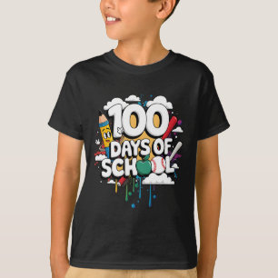 100th Day Funny Outfit Teacher &amp; Student 100 D T-Shirt