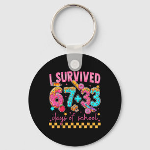 100th Day I Survived 67 + 33 Days Of School Boy Gi Keychain