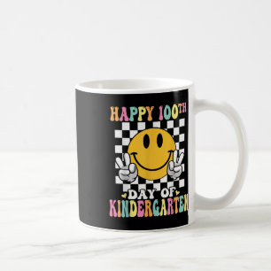 100th Day Of Kindergarten Cute Smile Face 100 Days Coffee Mug