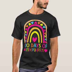 100th Day of Kindergarten Rainbow 100 Days Smarter T-Shirt