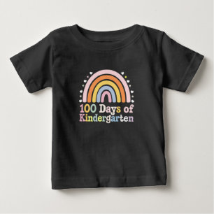 100th Day of Kindergarten Teacher Kids 100 Days  Baby T-Shirt