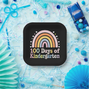 100th Day of Kindergarten Teacher Kids 100 Days  Paper Plate