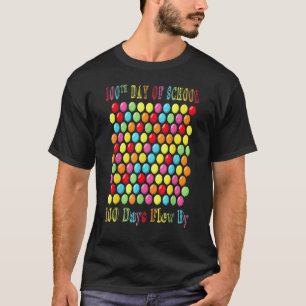 100th Day Of School 100 Days Flew By 100 Balloons T-Shirt