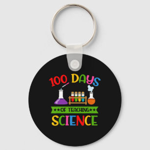 100th Day Of School 100 Days Of Driving School Bus Keychain