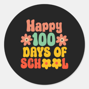 100th Day Of School 100 Days Of School Classic Round Sticker