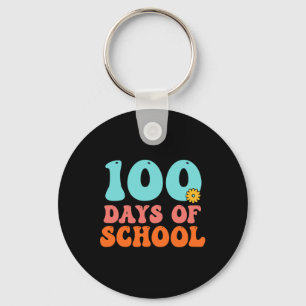 100th Day Of School 100 Days Of School Teacher Stu Keychain