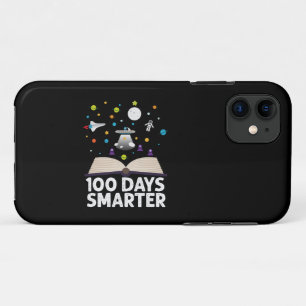100th Day Of School 100 Days Smarter Books Space  iPhone 11 Case