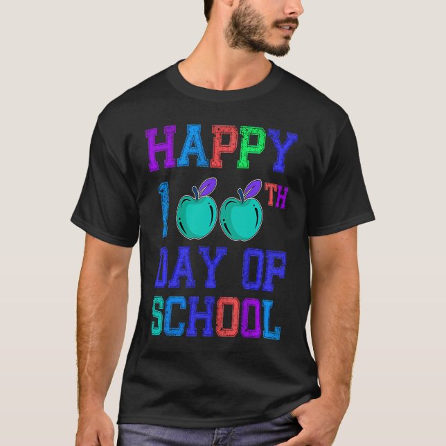 100th Day Of School 100 Days Teacher Students Boys T-Shirt (Front)