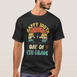 100th Day Of School 4th Grade Teacher 100 Days Sma T-Shirt