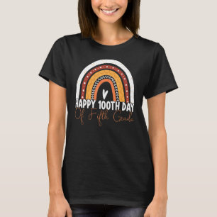 100th Day Of School 5th Grade Teacher Rainbow Men  T-Shirt