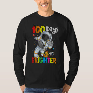 100th Day of School Astronaut Outer Space 100 Days T-Shirt