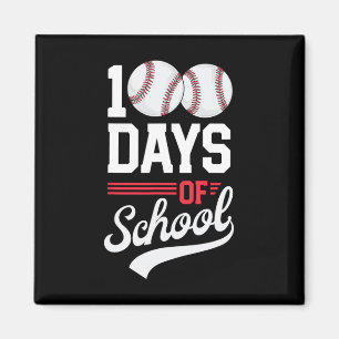 100th Day Of School Baseball 100 Days Kids  Magnet