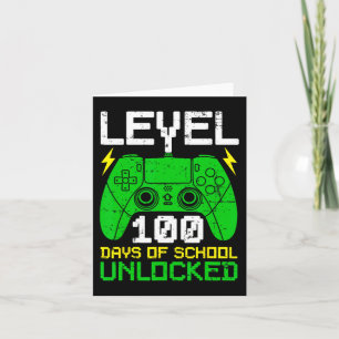 100th Day Of School Boys Girls Kids 100 Days Of Sc Card