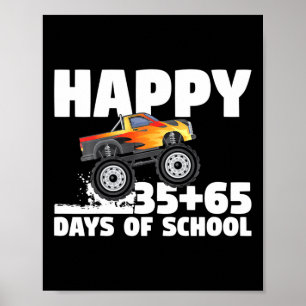 100th Day Of School Boys Happy 100 Days Of School  Poster