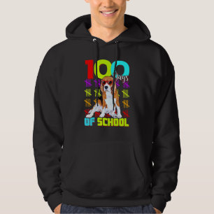 100th Day Of School Boys Kids Beagle  Costume Hoodie