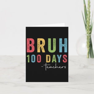 100th Day Of School Boys Kids I Crushed 100 Days O Card