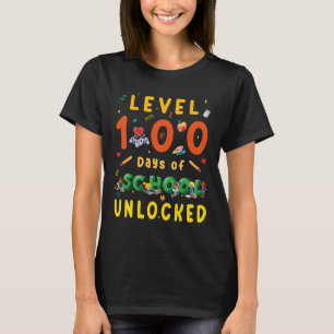 100th Day of School Boys Level 100 Days of School  T-Shirt