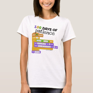 100th Day of School Coding T-Shirt