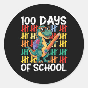 100th Day Of School Costume For Kids Girls Boys 10 Classic Round Sticker
