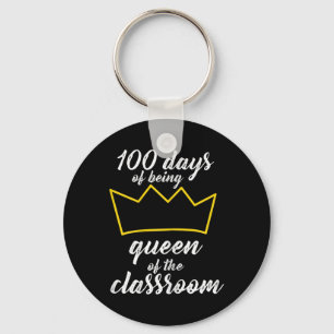 100th Day of School Design For Teachers and Studen Keychain