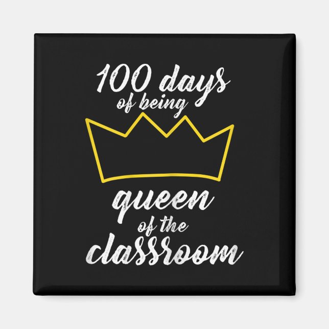 100th Day of School Design For Teachers and Studen Magnet (Front)