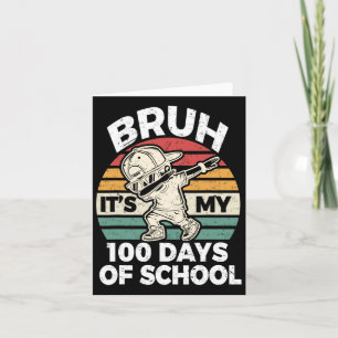 100th Day Of School Dino Kids Happy 100 Days Dinos Card