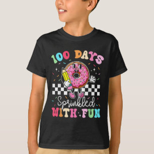 100th Day Of School Doughnut 100 Days Sprinkled Wi T-Shirt