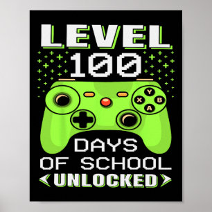 100th Day Of School For Teachers Students Kids Poster