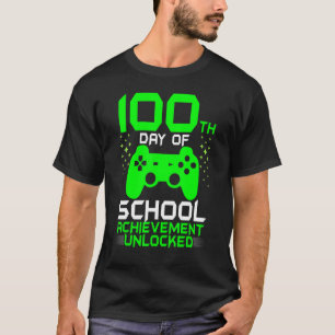 100th Day Of School Gamer Teachers Kids Happy 100 T-Shirt