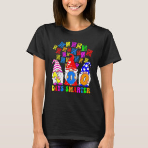 100th Day Of School Gnome  100 Days Smarter Gnomes T-Shirt