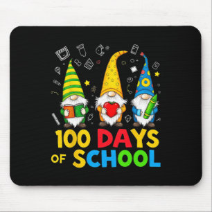 100th Day Of School Gnome Fun Teachers And Student Mouse Pad