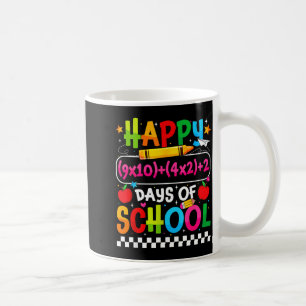 100th Day Of School Happy 100 Days Math Equation T Coffee Mug