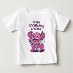 100th day of school invitation baby T-Shirt
