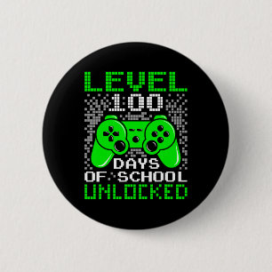 100th Day Of School Kids Level 100 Days Of School 2 Inch Round Button