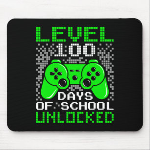 100th Day Of School Kids Level 100 Days Of School Mouse Pad