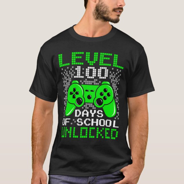 100th Day Of School Kids Level 100 Days Of School  T-Shirt (Front)