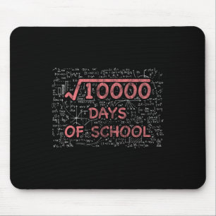 100th Day Of School Math Teacher 100 Days Of Schoo Mouse Pad