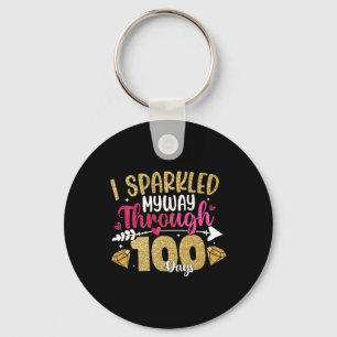 100th Day Of School My Students Are 100 Days Smart Keychain