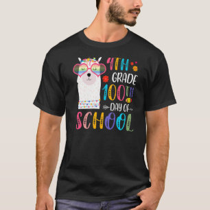 100th day of School No Prob Llama 100 Days Of 4th  T-Shirt