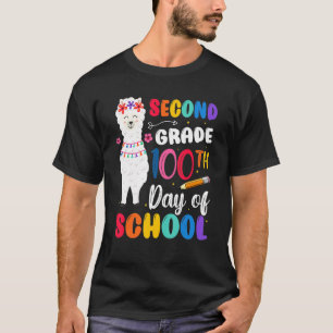 100th Day Of School No Prob Llama 100th Day Second T-Shirt
