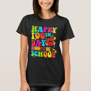 100th Day Of School Retro 100 Days Teacher Student T-Shirt