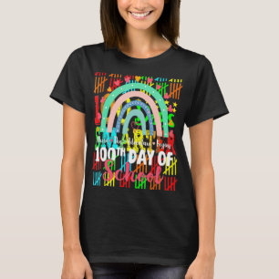 100th Day Of School Shirt 100 Days Smarter 100 Day
