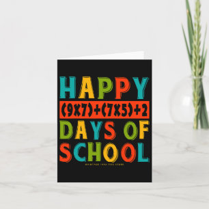100th Day Of School Shirts Teacher Kids Back To Sc Card