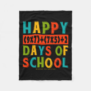 100th Day Of School Shirts Teacher Kids Back To Sc Fleece Blanket